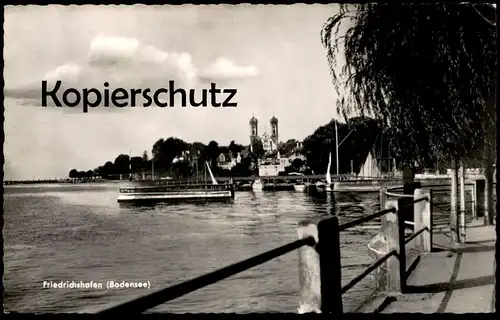 ÄLTERE POSTKARTE FRIEDRICHSHAFEN BODENSEE ANLEGER Ansichtskarte AK cpa postcard