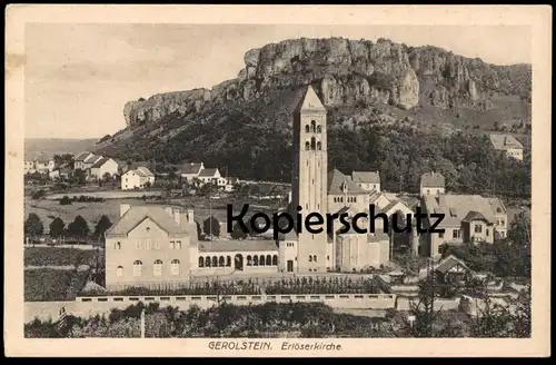 ALTE POSTKARTE GEROLSTEIN IN DER EIFEL ERLÖSERKIRCHE Kirche church église Ansichtskarte AK cpa postcard