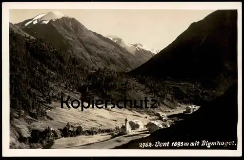 ALTE POSTKARTE VENT 1893 METER BEI SÖLDEN MIT DIEMKOGEL ÖTZTAL TIROL ÖSTERREICH Ansichtskarte AK cpa postcard