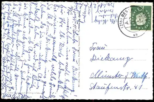 ÄLTERE POSTKARTE VELMEDE TOTALANSICHT Bestwig bei Arnsberg Sauerland Friedhof cemetery graveyard cimetière postcard