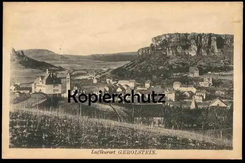 ALTE POSTKARTE LUFTKURORT GEROLSTEIN EIFEL PANORAMA GESAMTANSICHT Ansichtskarte AK cpa postcard