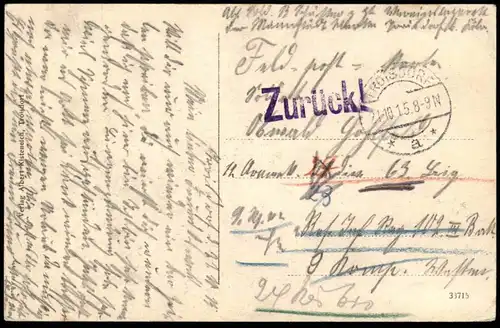 ALTE POSTKARTE GRUSS AUS TROISDORF KRANKENHAUS STEMPEL ZURÜCK ! Hospital hopital Ansichtskarte AK cpa postcard