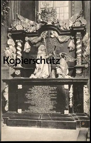 ALTE POSTKARTE MÜNSTER GRAB KARDINAL BISCHOF CHRISTOPH BERNHARD VON GALEN Denkmal Funeral Monument Bishop Engel Angel AK
