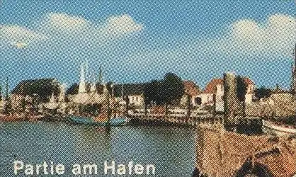 POSTKARTE FEDDERWARDERSIEL BURHAVE REGATTA HAFEN YACHTHAFEN MÖWEN KRABBENKUTTER KUTTER SEEHUND seal fishing postcard AK