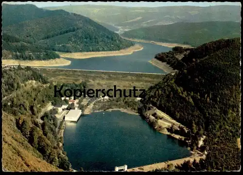 ÄLTERE POSTKARTE SÖSETALSPERRE BEI OSTERODE HARZ Talsperre Sperrmauer Barrage dam reservoir cpa postcard Ansichtskarte