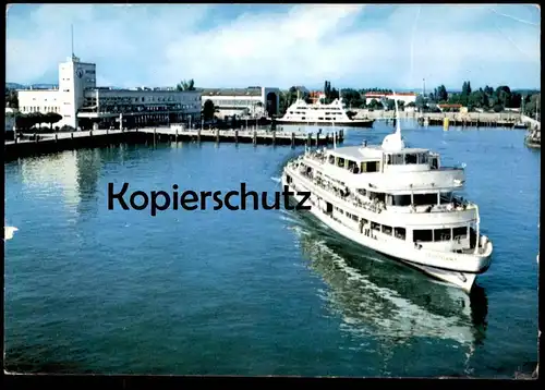 ÄLTERE POSTKARTE FRIEDRICHSHAFEN MS STUTTGART MOTORSCHIFF Schiff Ship Bateau Baujahr 1960 Ansichtskarte postcard cpa AK