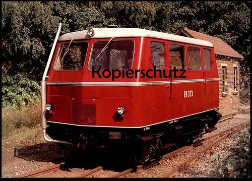 POSTKARTE GLEISKRAFTWAGEN EH 373 IN OSNABRÜCK PIESBERG EX DUISBURG HÄFEN Train Zug Railway Eisenbahn Lokomotive AK cpa