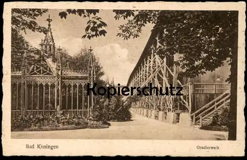 ALTE POSTKARTE BAD KISSINGEN GRADIERWERK SALINE SOLE Bayern Ansichtskarte AK cpa postcard