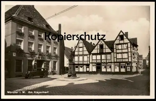 ALTE POSTKARTE MÜNSTER WESTFALEN BRAUHAUS AM KIEPENKERL SCHLACHTEREI WIRTSCHAFT FR. WIELERS Brauerei brewery AK cpa