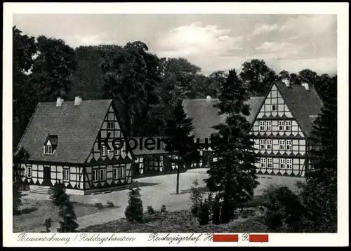 ALTE POSTKARTE BRAUNSCHWEIG RIDDAGSHAUSEN REICHSJÄGERHOF HERMANN G. WWII cpa postcard AK Ansichtskarte