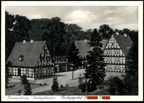 ALTE POSTKARTE BRAUNSCHWEIG RIDDAGSHAUSEN REICHSJÄGERHOF HERMANN Gxxxng WWII cpa postcard AK Ansichtskarte