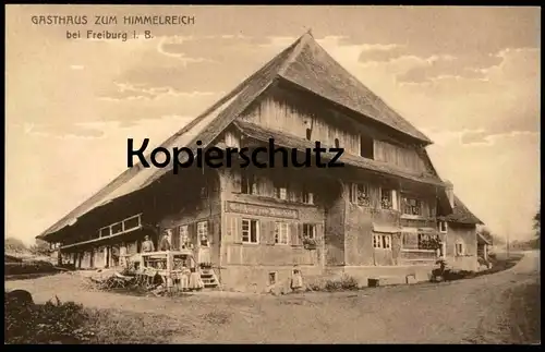 ALTE POSTKARTE KIRCHZARTEN GASTHAUS ZUM HIMMELREICH BEI FREIBURG SCHWARZWALD BLACK FOREST cpa postcard AK Ansichtskarte