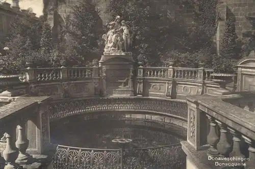 ALTE POSTKARTE DONAUESCHINGEN DONAUQUELLE Quelle spring source Ansichtskarte AK cpa postcard