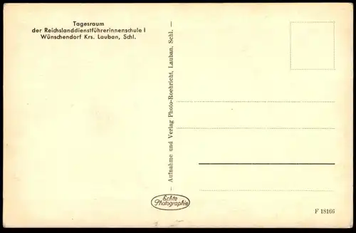 ALTE POSTKARTE WÜNSCHENDORF REICHSLANDDIENSTFÜHRERINNENSCHULE I RADOGOSZCZ Luban Kreis Lauban Schlesien Schach Chess cpa