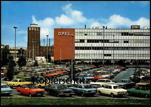 ÄLTERE POSTKARTE RÜSSELSHEIM OPEL OPELWERKE Adam Opel AG Autofabrik car factory Ansichtskarte AK cpa postcard