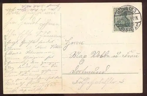 ALTE POSTKARTE MÜNSTER ZOOLOGISCHER GARTEN ELEFANT 1908 Elephant Zoo jardin zoologique Tierpark Park Muenster Tusker cpa