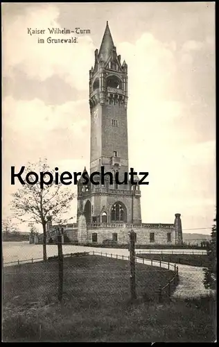 ALTE POSTKARTE BERLIN GRUNEWALD KAISER WILHELM TURM Tower tour cpa postcard AK Ansichtskarte