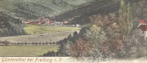 ALTE POSTKARTE FREIBURG-GÜNTERSTHAL GÜNTERSTAL BREISGAU Schwarzwald black forest 1902 cpa postcard AK Ansichtskarte