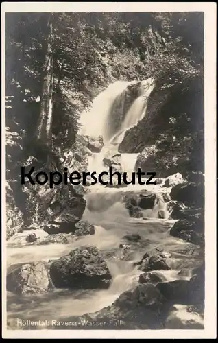 ALTE POSTKARTE HÖLLENTAL RAVENA WASSERFALL RAVENNA bei Hinterzarten Schwarzwald Cascade black forest cpa postcard AK