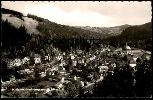 ÄLTERE POSTKARTE ST. BLASIEN 1959 PANORAMA HOCHSCHWARZWALD TOTAL Totalansicht Ansichtskarte AK cpa postcard black forest