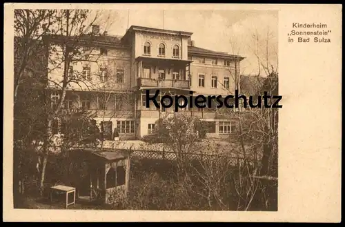 ALTE POSTKARTE BAD SULZA KINDERHEIM SONNENSTEIN DEUTSCHES ROTES KREUZ BERLIN Children's Home Ansichtskarte cpa postcard
