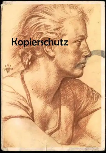 ALTE POSTKARTE W. WILLRICH STEIRISCHE BERGBAUERNTOCHTER Stempel VDA Kameradschaftsopfer Dezember 1941 postcard AK cpa