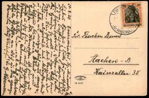 ALTE POSTKARTE WARENDORF FRANZISKANER-KLOSTER SEMINAR MÜNSTERSTRASSE TOTAL Couvent Convent Druckfehler postcard cpa AK