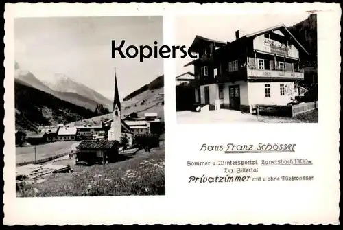 ÄLTERE POSTKARTE HAUS FRANZ SCHÖSSER TUX LANERSBACH ZILLERTAL Österreich Hintertux Ansichtskarte AK cpa postcard