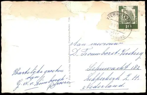 ÄLTERE POSTKARTE UNTERALTERTHEIM BEI ALTERTHEIM KIST Unterfranken Landkreis Würzburg Ansichtskarte AK cpa postcard