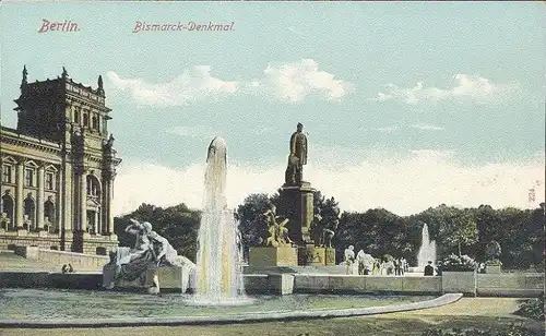 ALTE POSTKARTE BERLIN BISMARCK DENKMAL monument cpa postcard AK Ansichtskarte Berlino