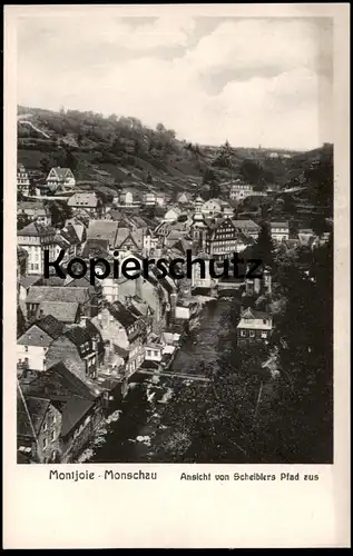 ALTE POSTKARTE MONSCHAU MONTJOIE ANSICHT VON SCHEIBLERS PFAD AUS Verlag Salzburg Ansichtskarte AK cpa postcard