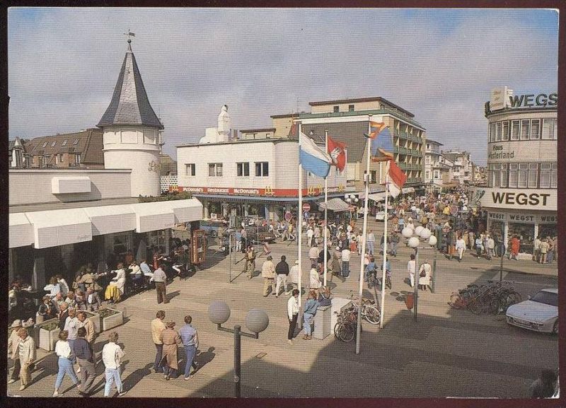 Postkarte Westerland Friedrichstrasse Sylt Porsche 944 Mcdonald S Wegst Porsche Auto Car Ansichtskarte Ak Cpa Postcard Nr Oldthing Ans