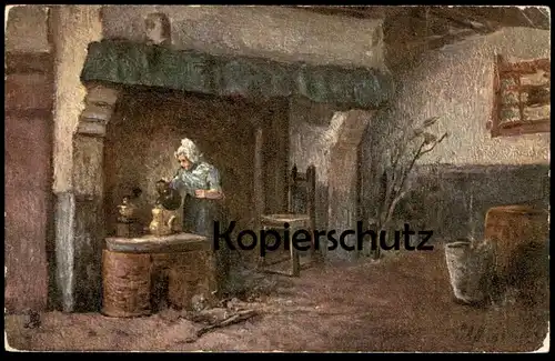 ALTE POSTKARTE OILETTE RAPHAEL TUCK BAUERNHAUS TEE tea Tucks postcard Teekanne 1530 Ansichtskarte cpa AK