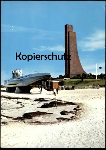 POSTKARTE U-BOOT U 995 LABOE UNTERSEEBOOT & MARINEDENKMAL 1977 Schiff submarine u-boat sous-marin Ansichtskarte AK