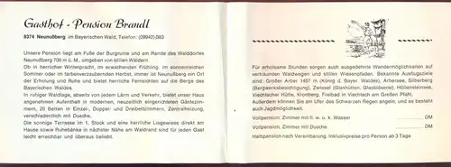 ÄLTERE KARTE NEUNUSSBERG GASTHOF PENSION WILLI BRANDL Wiesing Gotteszell Ski Arnbruck Auto VW Volkswagen Käfer Viechtach