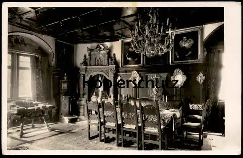 ÄLTERE POSTKARTE SCHLOSS MESPELBRUNN AHNENSAAL 1951 Spessart chateau castle Ansichtskarte AK cpa postcard
