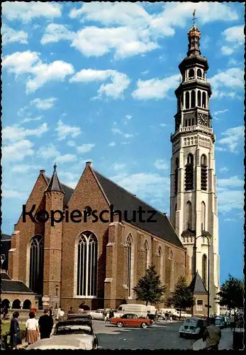ÄLTERE POSTKARTE MIDDELBURG KERK CHURCH AUTOS AUTO CARS CAR Karmann Ghia ? VW Volkswagen cpa postcard AK Ansichtskarte