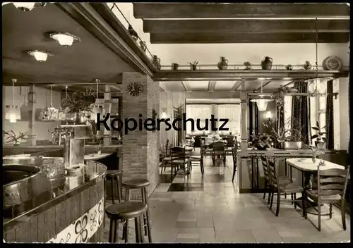 ÄLTERE POSTKARTE RHEINE ALTES GASTHAUS HAGEMANN KANALHAFEN Gastwirtschaft Restaurant Theke Ansichtskarte AK cpa postcard