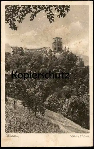 ALTE POSTKARTE HEIDELBERG SCHLOSS OSTSEITE Stempel Feldpost 1943 cachet castle chateau Ansichtskarte postcard cpa AK