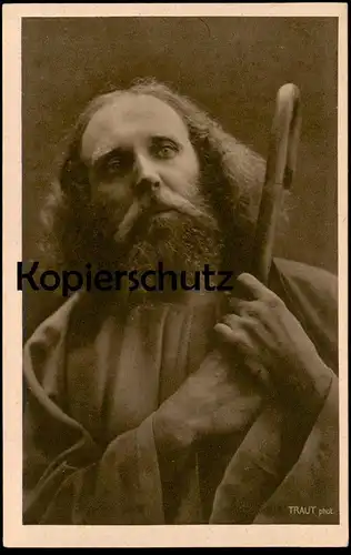ALTE POSTKARTE OBERAMMERGAU PASSIONSSPIELE 1922 Passion Play Jesu Jesus Anton Lang F. Bruckmann Nr. 1 Traut Pick AK cpa