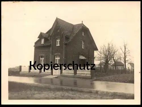 ALTES ORIGINAL FOTO HAUS VERMUTLICH LEVERKUSEN 9 x 12 CM PHOTO VERMERK EIN LICHTBILD DES VERPFÄNDETEN GRUNSTÜCKS