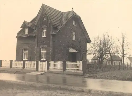 ALTES ORIGINAL FOTO HAUS VERMUTLICH LEVERKUSEN 9 x 12 CM PHOTO VERMERK EIN LICHTBILD DES VERPFÄNDETEN GRUNSTÜCKS