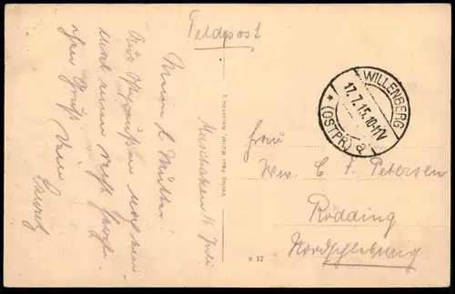 ALTE POSTKARTE NEIDENBURG NEUES JOHANNITER KRANKENHAUS OSTPREUSSEN NIDZICA Nibork Nidbork Feldpost Willenberg Wielbark