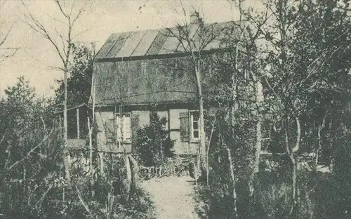 ALTE POSTKARTE HÜTTRUP BEI GREVEN NATURFREUNDEHAUS DER ORTSGRUPPE MÜNSTER WESTFALEN Pfadfinder boy scout Ansichtskarte