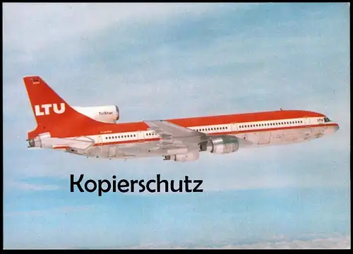 ÄLTERE POSTKARTE FLUGZEUG AIRPLANE LTU LOCKHEED L-1011 TriStar Airline Plane Avion Aircraft Ansichtskarte cpa postcard