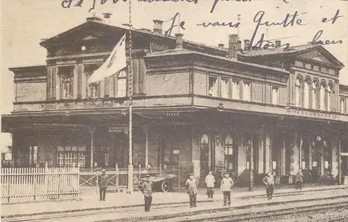 ALTE POSTKARTE DÜREN RHEINLAND BAHNHOF railway station gare cpa postcard AK Ansichtskarte