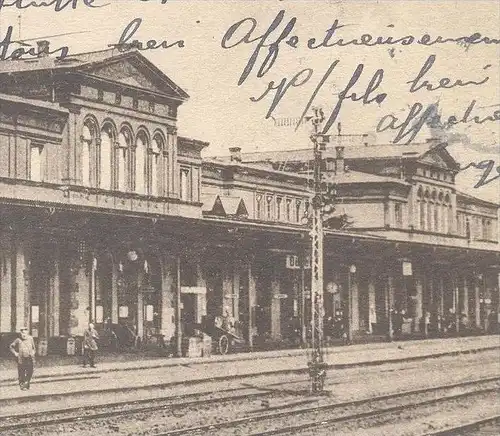 ALTE POSTKARTE DÜREN RHEINLAND BAHNHOF railway station gare cpa postcard AK Ansichtskarte