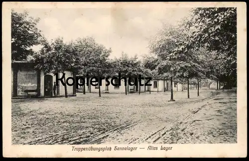 ALTE POSTKARTE TRUPPENÜBUNGSPLATZ SENNELAGER ALTES LAGER bei Paderborn camp barrack Ansichtskarte AK cpa postcard