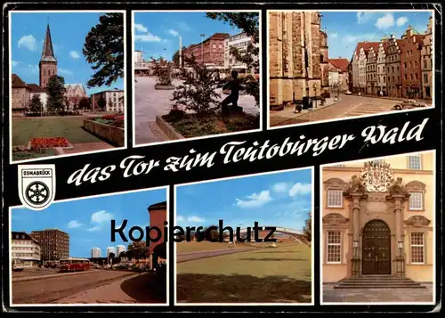 ÄLTERE POSTKARTE OSNABRÜCK DAS TOR ZUM TEUTOBURGER WALD Ansichtskarte AK Niedersachsen cpa postcard