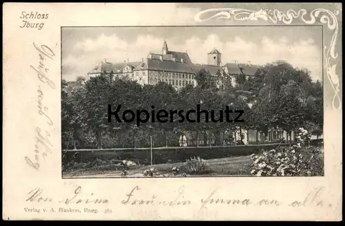 ALTE JUGENDSTIL POSTKARTE BAD IBURG SCHLOSS 1902 Niedersachsen castle chateau AK cpa postcard Ansichtskarte